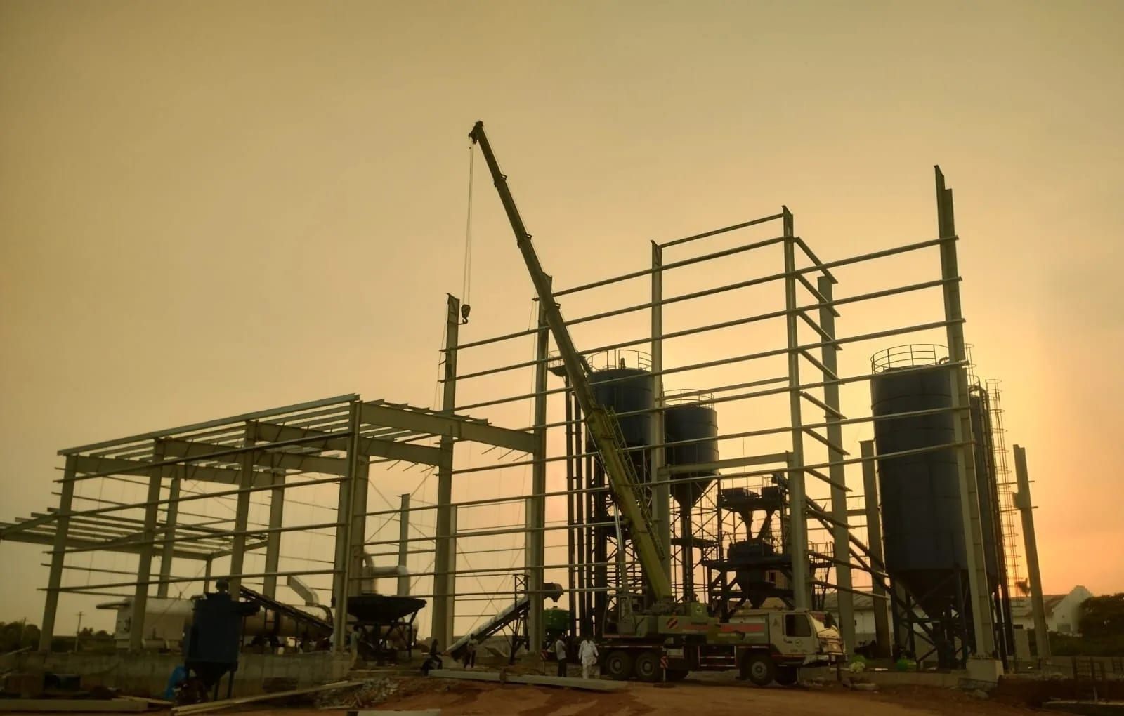 Industrial Plant Steel Structure — steel building by KVK PEB Solutions in Gadwal, Telangana